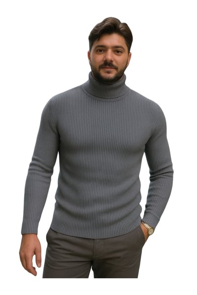 EMKA GİYİM Pachet de 2 pulover combinat cu gât țesut