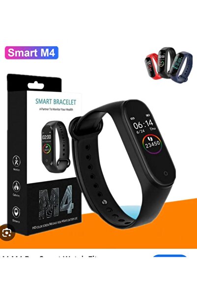 Zen Store 1PCS BLACK Fitness Band M4 Band Heart Rate Monitor OLED Display Sports Health Activity