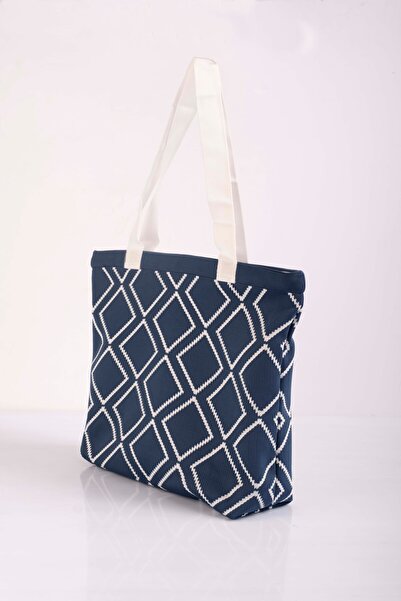 Sebir Moda Трикотажна сумка з плечовим ременем і пляжна сумка з картатим візерунком