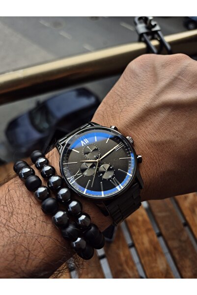 Spectrum Metal Case Metal Cable with Roman Numbers Black Color