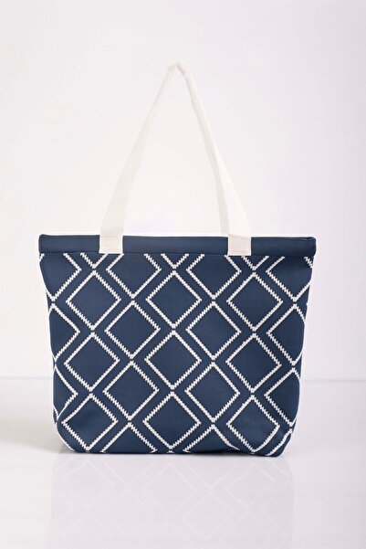 Sebir Moda Трикотажна сумка з плечовим ременем і пляжна сумка з картатим візерунком