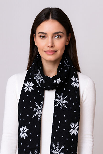 Sebir Moda Eșarfă tricotată tematică de Anul Nou