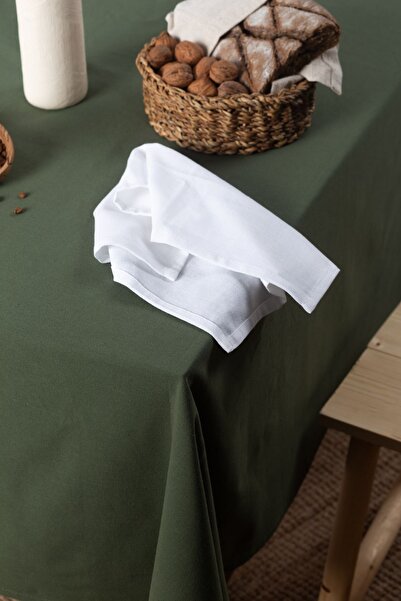 Wellstil Premium Linen Khaki Tablecloth