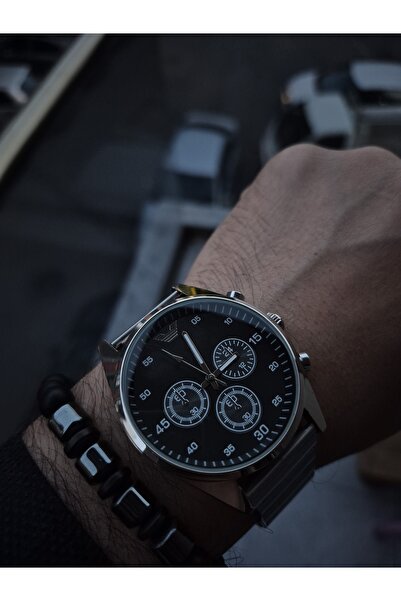 Spectrum Metal Case Metal Cord Silver Color Men's Wrist Watch