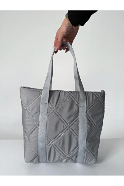 MODANTA Gray Stylish Puff Women's Bag with Quilted Stitching Detail Small Wallet