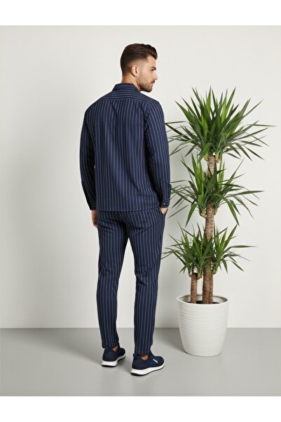 Fifty Color Алачаті стиль креп тканина лінія деталі унісекс сорочка і штани комплект