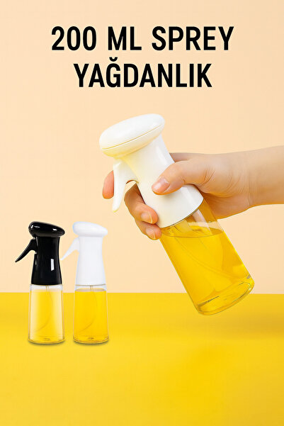 Mersi SHOP Cam Sprey Şişe, Spreyli Zeytinyağı Şişesi, Barbekü Sprey Şişesi, A...