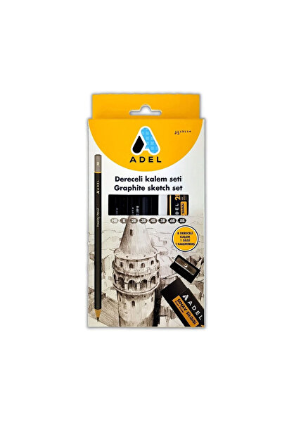 Adel مجموعة أقلام رصاص مدرجة مكونة من 8 قطع 2165000082