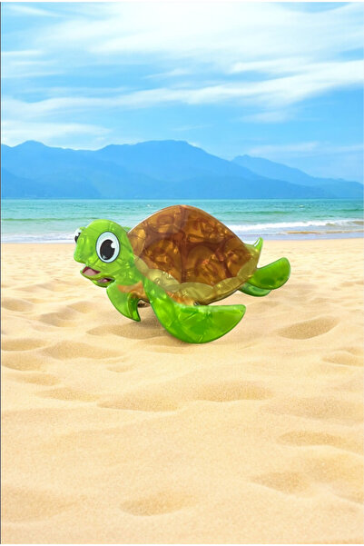 Emsay Store Cataramă din os cu figură de broască țestoasă - Cataramă cu închi...