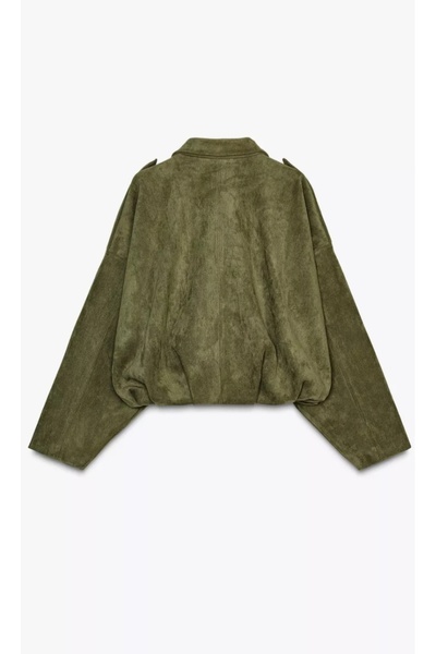 PERADO Women's Suede Look Jacket Khaki