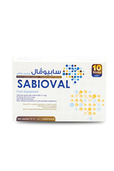 SuLinda سابيوفال سيتيكولين ٢٥٠ ملغ مع فيتامين ب بنكهة الكولا ١٠ أعواد