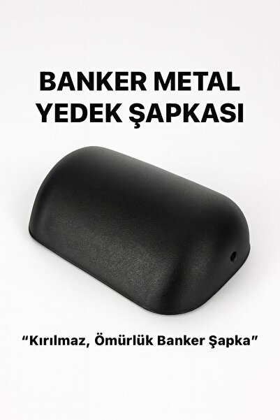 MG HOME Metal Banker Masa Lambası Şapkası Siyah Kırılmaz Banker Şapkası Dayan...
