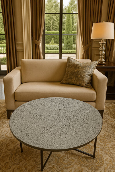 Rona Home Quality Luxury Round Pvc Ruched Coffee Table Table Cover – Dowry, Decorative