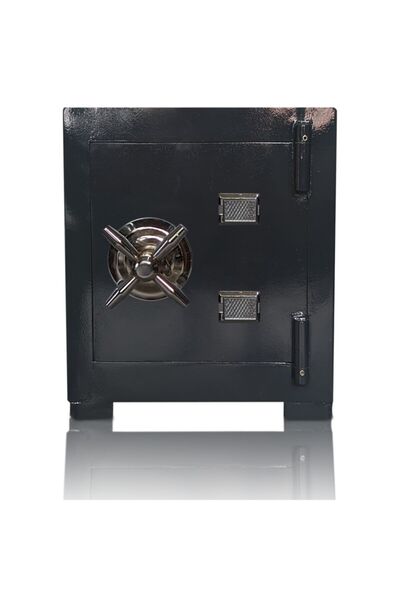 ÖNLEM Çelik Para Kasası Gizli Bölmeli Sağlam Kaliteli Gri Özel Boya 55 Cm. 75 Kg