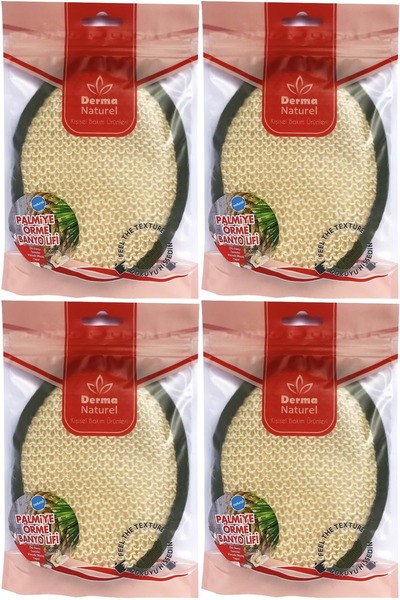 Derma Naturel منشفة وجه للحمام محبوكة (15*24 سم) MS-02 (مجموعة من 4)