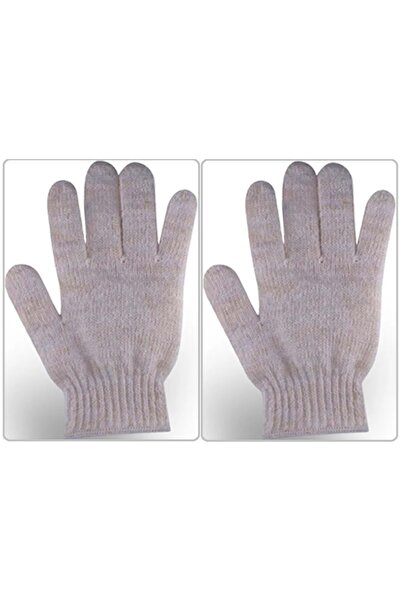 Derma Naturel Therapy Saf Yün Parmaklı Banyo Eldiveni T-478 (2 Li Set)