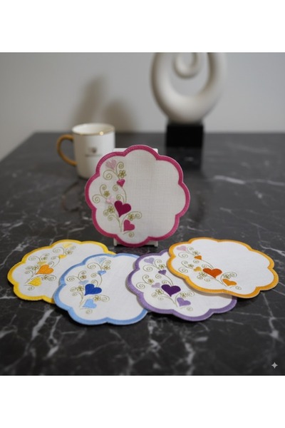 NGR HOME 6 قطع من مناديل كوكتيل القهوة