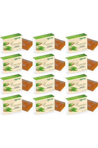 Agarta صابون طبيعي مصنوع يدويًا 150 جرام شجرة الشاي (مجموعة من 12)