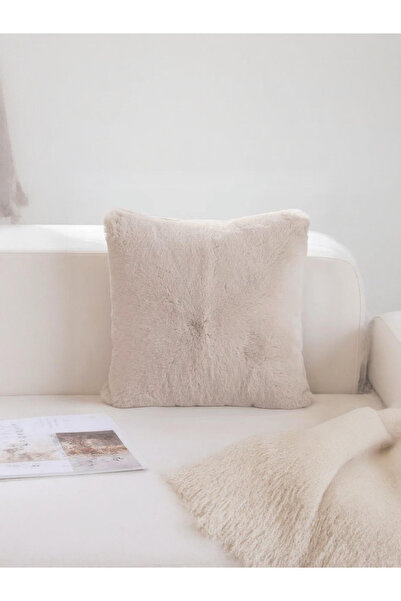 FeelHome Бони заешка кожа, мека, двулицева, скрит цип, уютна калъфка за възглавница 40x40