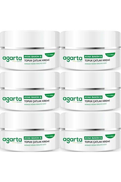 Agarta كريم العناية بتشققات القدم والكعب 100 مل (مجموعة من 6)