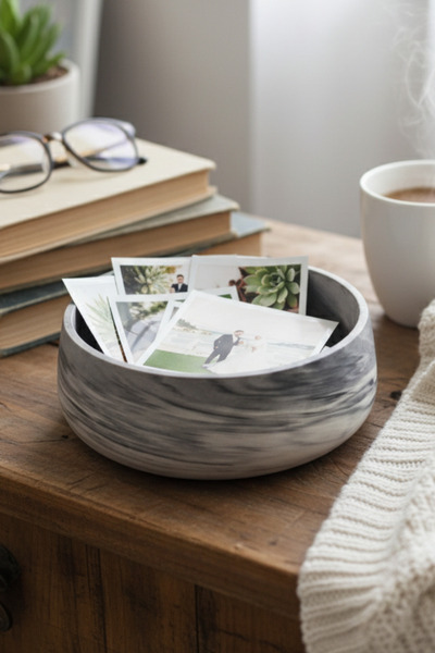 pamircandles Polaroid Bowl Hatıra Kasesi Resimler için Renkli El Yapımı Kase ...