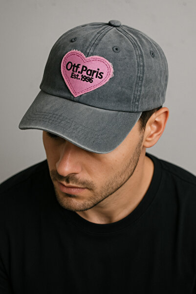 ZERAMİNE Eskitme Vintage Retro Cap Şapka Pamuklu