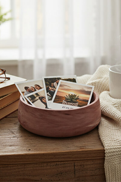 pamircandles Polaroid Bowl Hatıra Kasesi Resimler için Renkli El Yapımı Kase ...