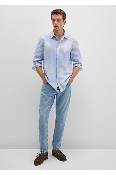 Mavi Çizgili Gömlek Regular Fit / Normal Kesim 0211693-90912