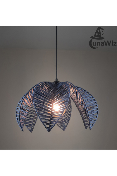 Luna Wiz Nilüfer Doğal Kağıt Rafya Avize