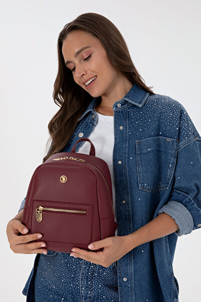 U.S. Polo Assn. Women's Burgundy Backpack 50311452-Vr014