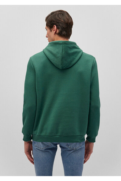 Mavi Zelená mikina s kapucí s potištěným logem 0610941-71874