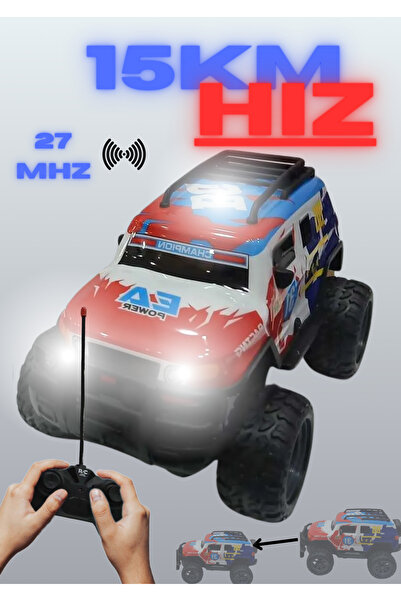 Boratila Toys 1:15 ÖLÇEK 27 MHZ IŞIKLI 15 KM HIZLI ŞARJLI FULL FONKSİYON UZAK...