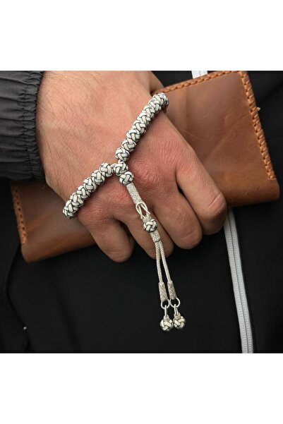 dergah tesbih Kazaz El Örmesi Gümüş Tesbih