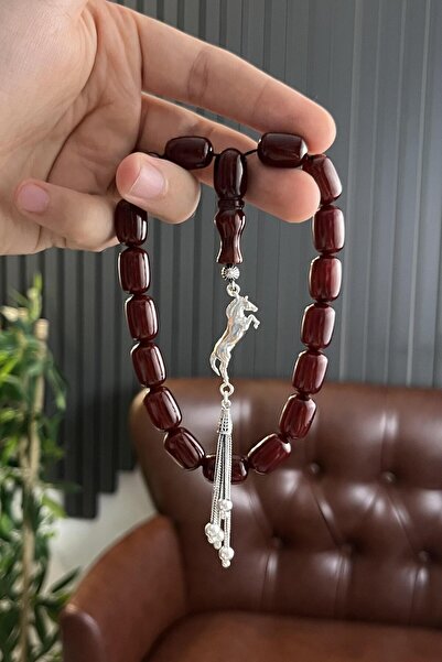 dergah tesbih Gümüş At Şahlanış Serisi Yeni Alman Sıkma Efe Tesbih