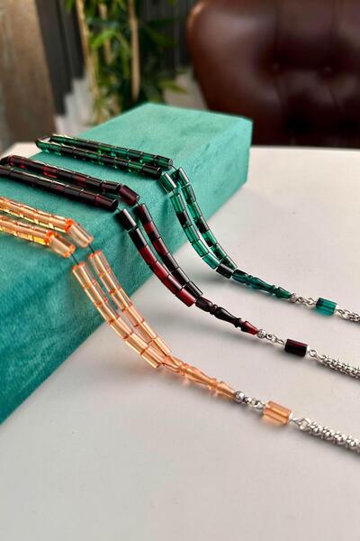 dergah tesbih مجموعة من 3 قطع من العنبر لشد النار بطول المعصم