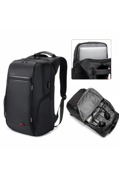 fun zone Polyester Laptop Backpack Black
