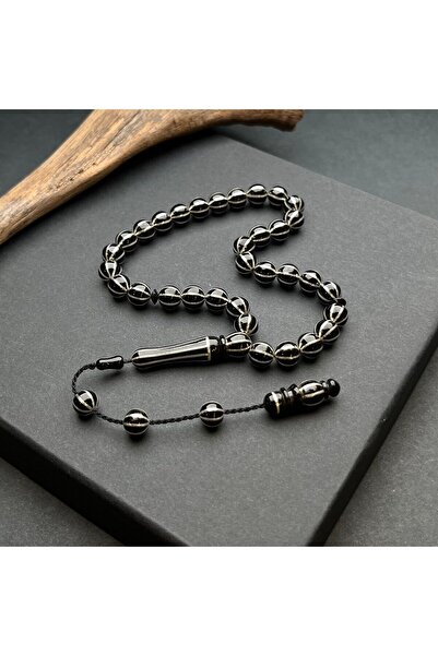 dergah tesbih Premium Koleksiyon Usta İşçilik Karpuz Yarma Erzurum Oltu Taşı