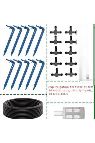 Choice ملحقات نظام الري الشمسي للحدائق والمنازل، مجموعة الري بالتنقيط للنباتا...