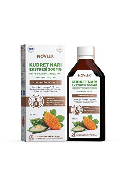 novlex ® Kudret Narı (Momordica), Rezene, Mayıs Papatyası, Mucosave FG ve Zencefil Ekstraktı (Ekstres