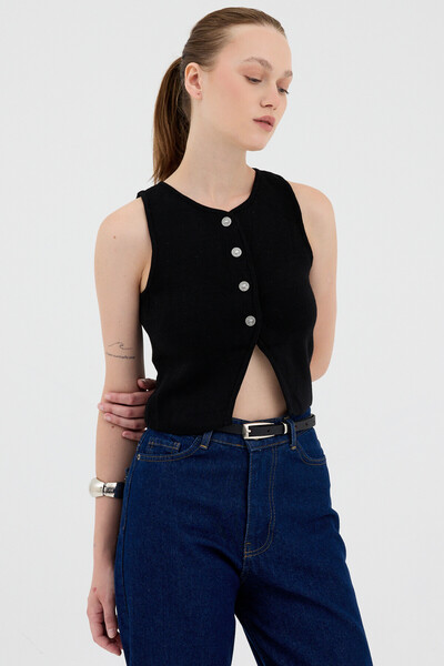 Rays 2275 Zero Sleeve Short Vest Black