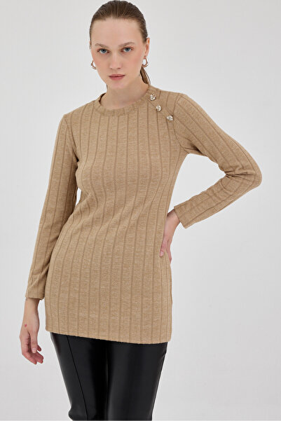Rays Минкова туника с копчета и детайли от ленти 8132A