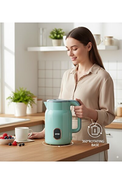 GITCO Double Wall PP Material Kettle 2L Capacity with Auto Shut-Off, Fast Boiling & Dry Protection