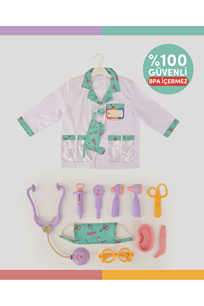 LETS BE CHILD Lila Doktor Seti Ve Çocuk Kostümü