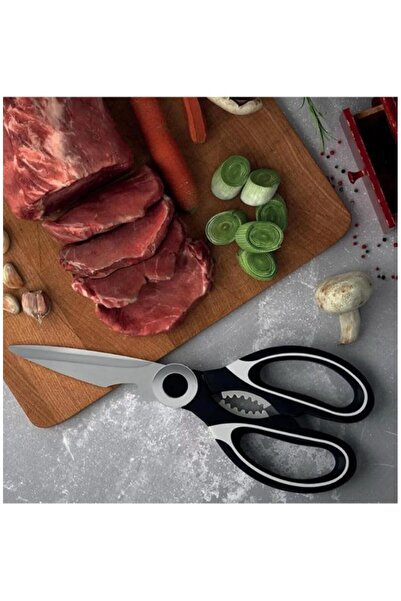 Hayveys Paslanmaz Çelik Ultra Keskinleştirilmiş Mutfak Makası Çok Amaçlı Balık Et Sebze Makası