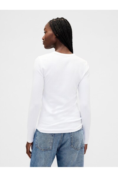 GAP Kadın Beyaz Modern Shrunken T-Shirt