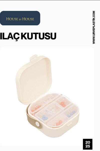 Piev Weekly Medicine Box with Compartments and Lid