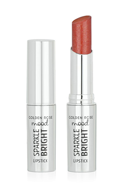 Golden Rose Mood Sparkle Bright Lipstick - 152 Peach Glam - Işıltılı&Parlak Bitişli Şeftali Ruj