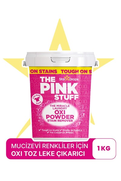 ThePinkStuff Mucizevi Oxi Toz Leke Çıkarıcı 1 kg – Renkliler & Günlük Çamaşır...