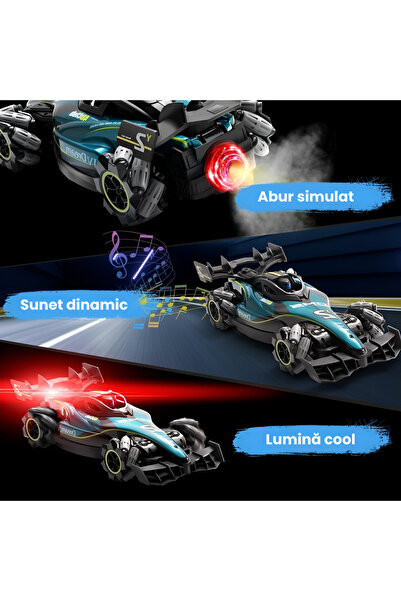 OmniDC Masina Telecomandata 4DRC Y2 RC Crawler, Control Dual, Performanta All-Terrain, Drift 360°, Lumini