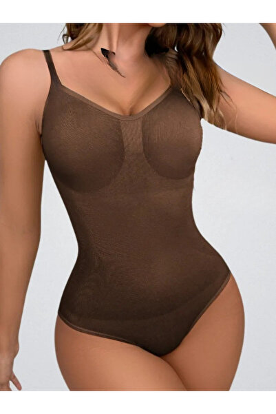 MİSTİRİK Mamey 3 Zone Effective (with Bottom Hook) Snap Fastener (Zibin) Corset Brown Color12